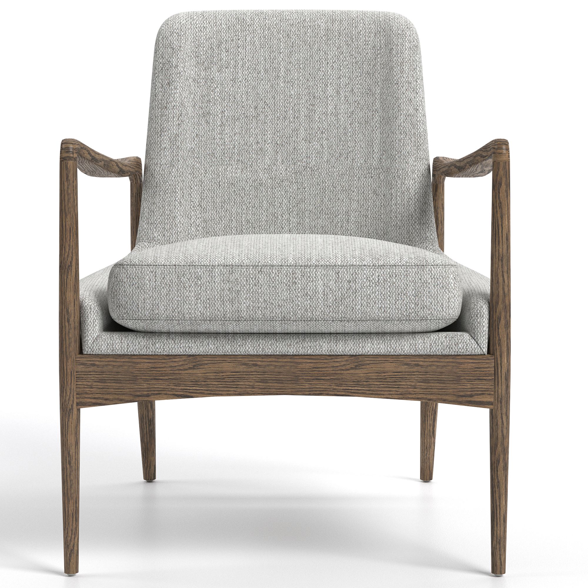 Braden MidCentury Manor Gray Nettlewood Chair 97M66 Lamps Plus