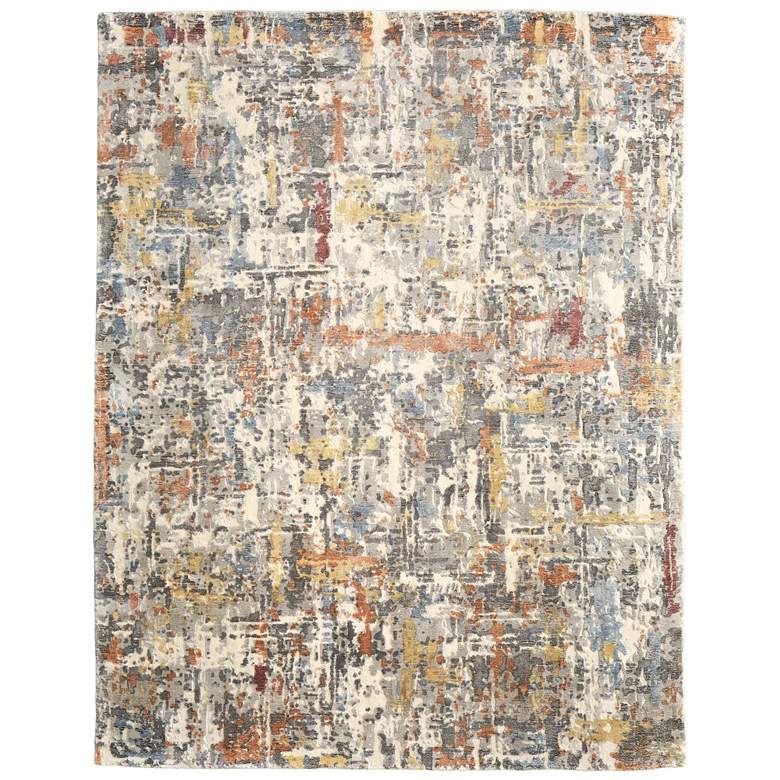 Image 1 Braden Modern Abstract Hand Woven Gray Area Rug 8A50F