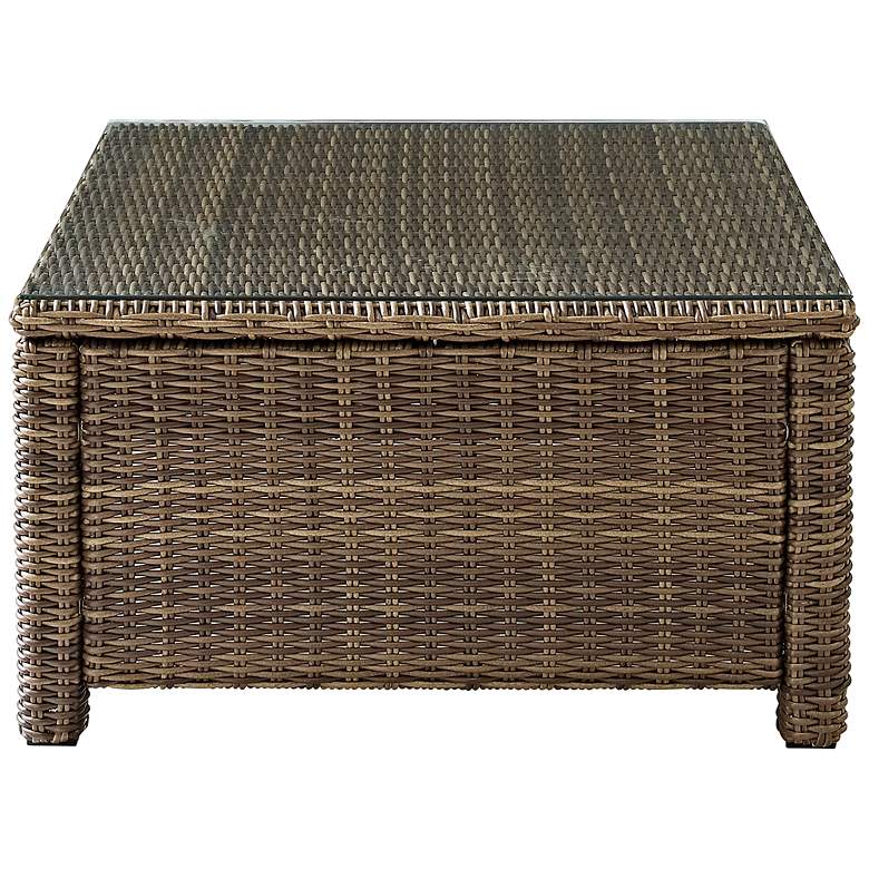 Bradenton 32&quot; x 32&quot; Faux Wicker Outdoor Coffee Table by Crosley more views