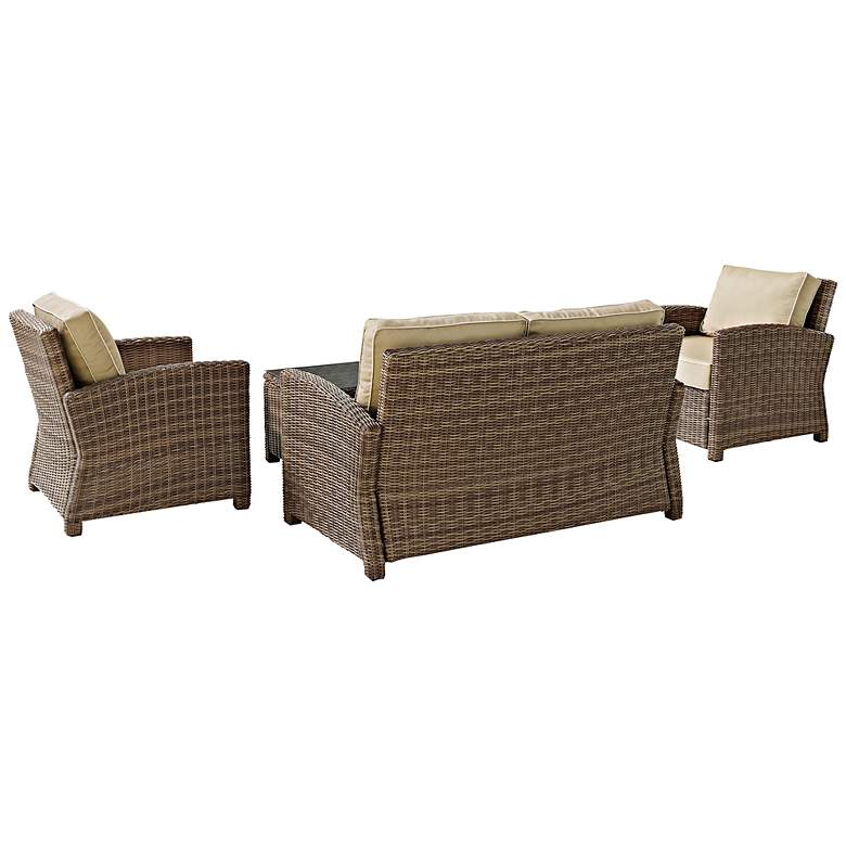 Image 2 Bradenton 4-Piece Rattan Wicker Sand Outdoor Seating Set more views