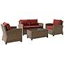 Bradenton 4-Piece Wicker Sangria Outdoor Seating Set