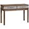 Bradenton 48" Wide Brown Wood 2-Drawer Console Table