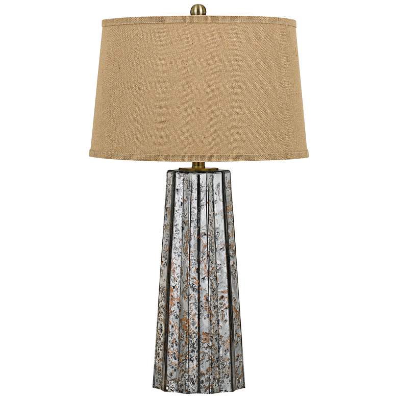 Image 1 Bradenton Antiqued Mirror Glass Table Lamp