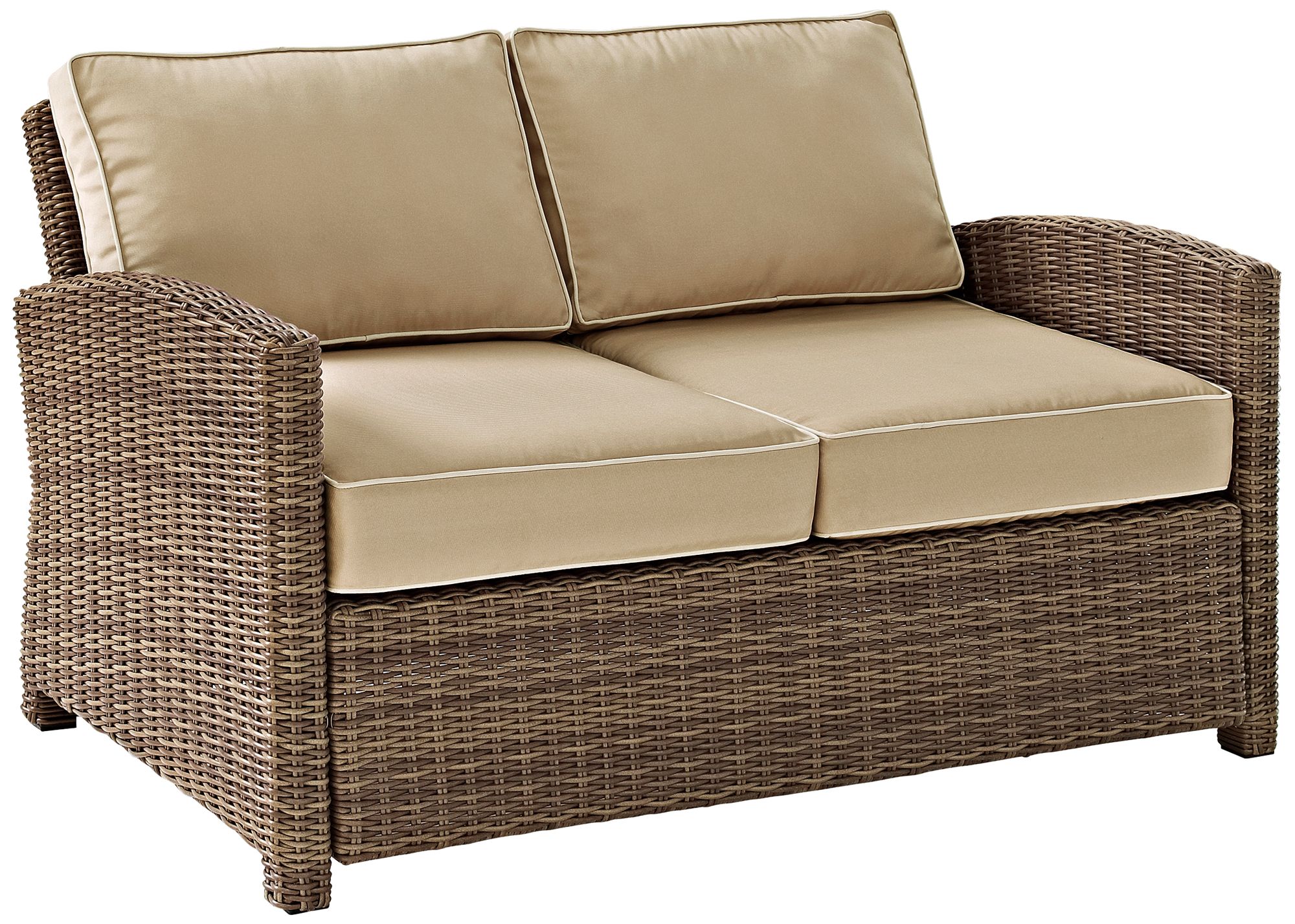 rattan wicker loveseat