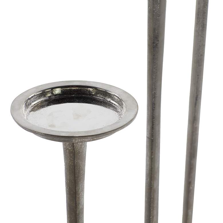 Image 4 Bradenton Polished Silver Pillar Candle Holders Set of 3 more views