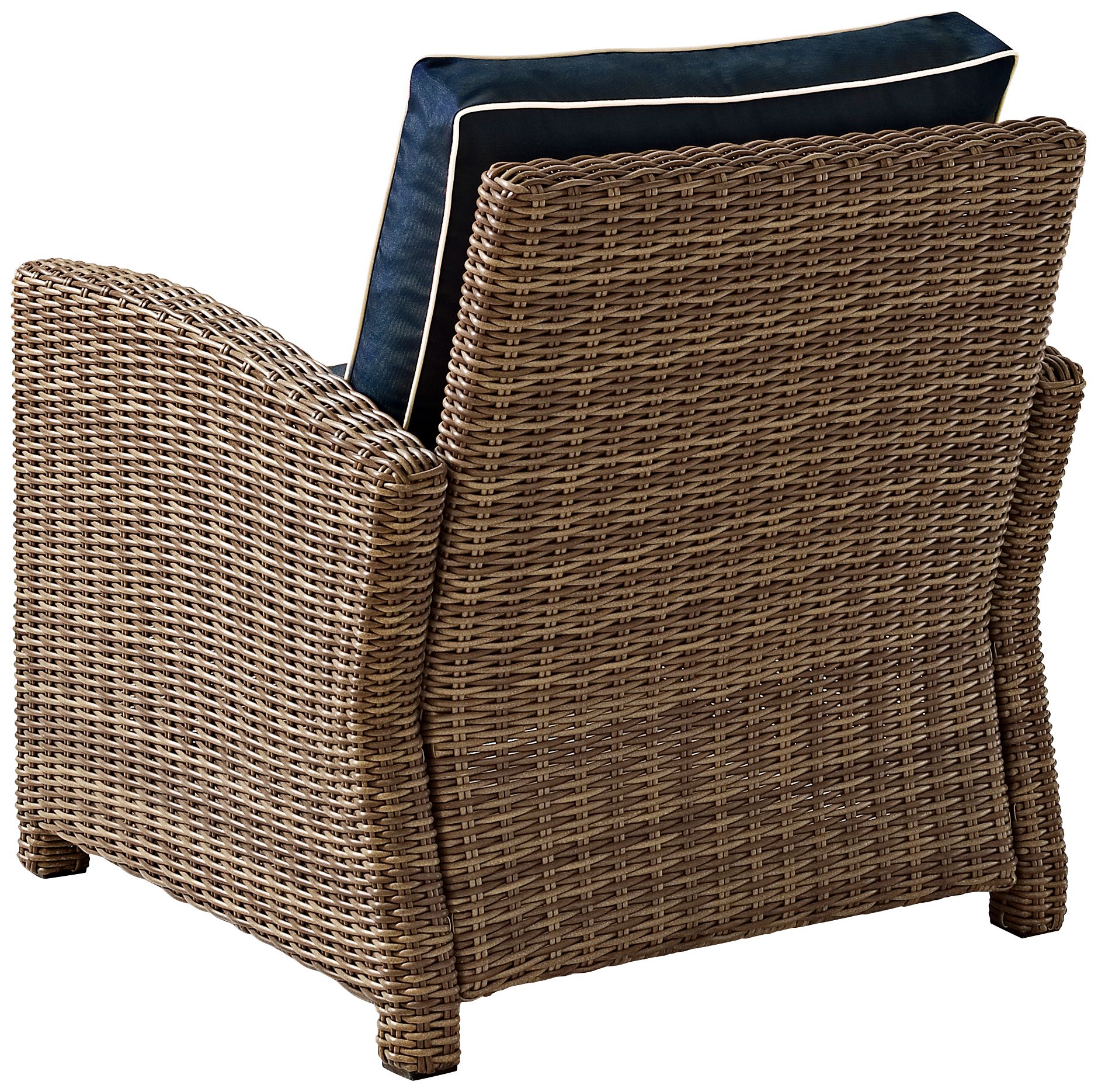 Navy wicker chair hot sale