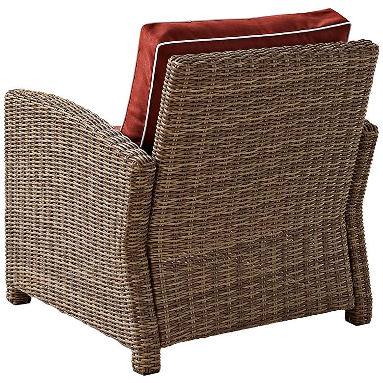 Image 2 Bradenton Wicker Sangria Cushion Outdoor Armchair more views