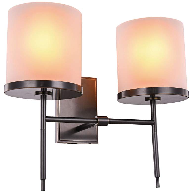 Image 1 Bradford 17" High Bronze 2-Light Wall Sconce