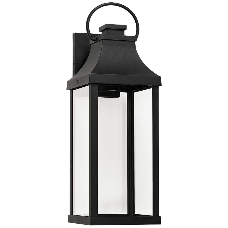 Image 3 Bradford 20 3/4" High Black Outdoor Lantern Wall Light