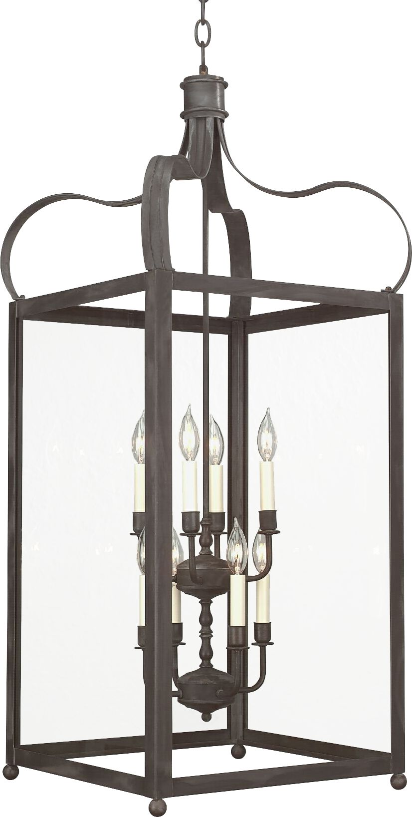 Bradford 25 1/4"W Charred Iron Lantern Pendant Light