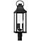 Bradford 26 3/4" High Black Outdoor Lantern Post Light