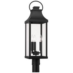 Bradford 26 3/4" High Black Outdoor Lantern Post Light