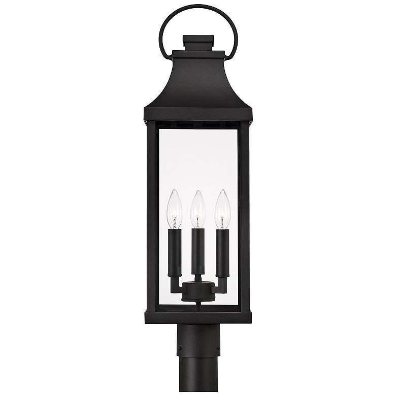 Image 5 Bradford 26 3/4" High Black Outdoor Lantern Post Light more views