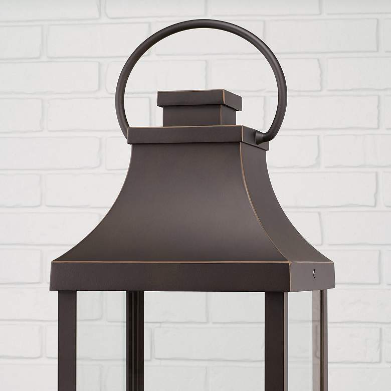 Image 4 Bradford 26 3/4"H Oiled Bronze 3-Light Outdoor Post Lantern more views
