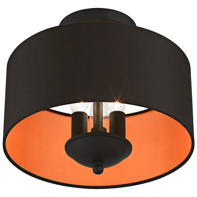 Image 7 Bradhurst 3 Light Black Semi-Flush Mount more views