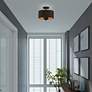 Bradhurst 3 Light Black Semi-Flush Mount in scene