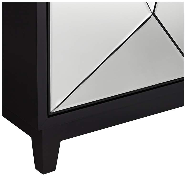 Image 6 Bradley 36 inch 2-Door Mirrored Accent Cabinet more views