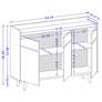 7_Bradley 53.54 Buffet Stand with 4 Shelves in Off White more views