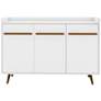 2_Bradley 53.54 Buffet Stand with 4 Shelves in White