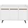 Bradley 53.54 Buffet Stand with 4 Shelves in White