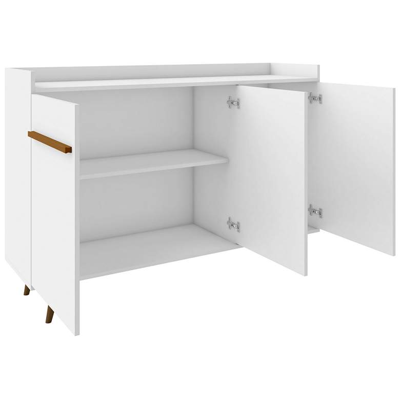 Image 3 Bradley 53.54 Buffet Stand with 4 Shelves in White more views