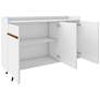 3_Bradley 53.54 Buffet Stand with 4 Shelves in White more views