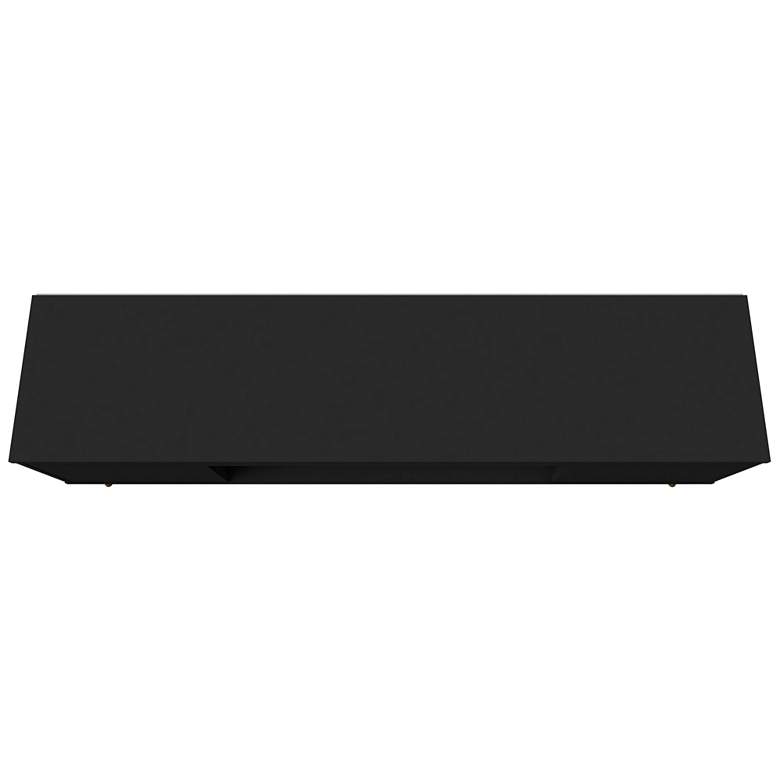 Image 6 Bradley 63" Wide Matte Black TV Stand with 2 Storage Shelves more views