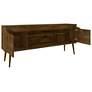 Bradley 63"W Rustic Brown TV Stand with 2 Storage Shelves