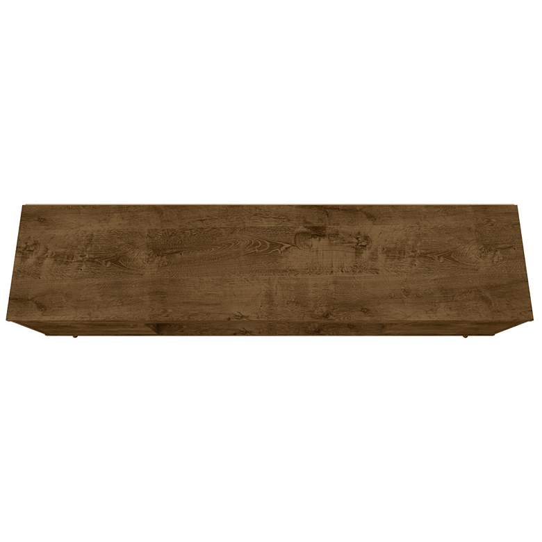 Image 6 Bradley 63"W Rustic Brown TV Stand with 2 Storage Shelves more views