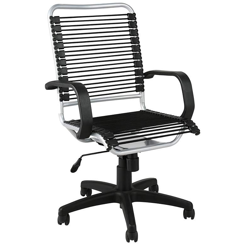 Image 1 Bradley Black Bungie Aluminum Office Chair
