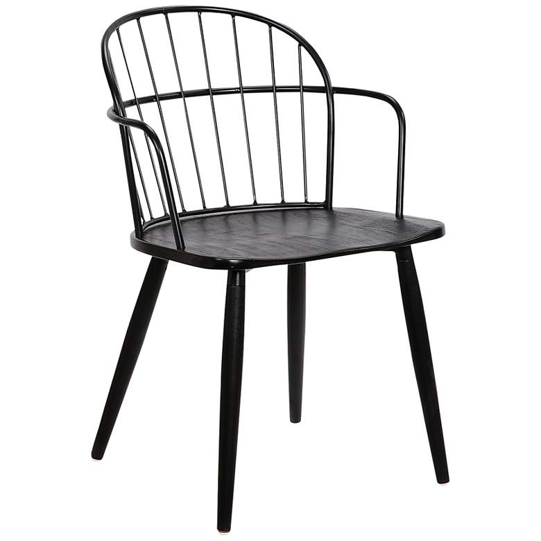 Image 1 Bradley Black Powder-Coated Steel Side Chair