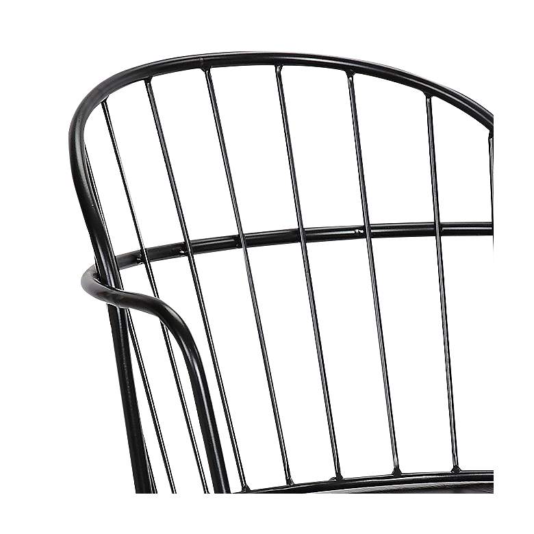 Image 2 Bradley Black Powder-Coated Steel Side Chair more views