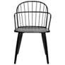 Bradley Black Powder-Coated Steel Side Chair