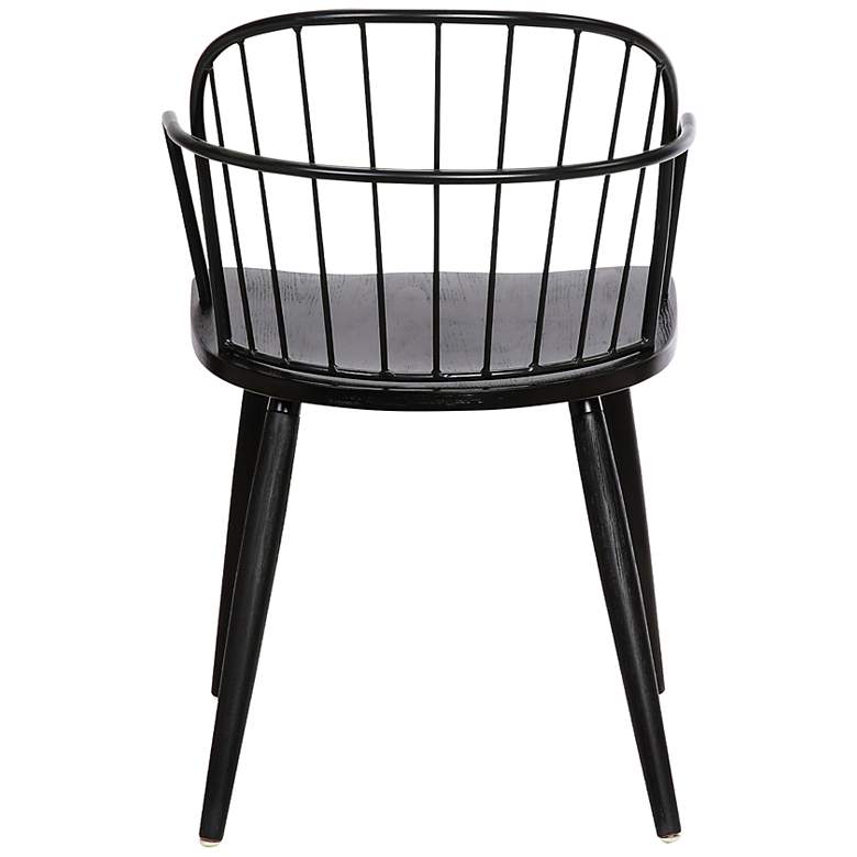 Image 6 Bradley Black Powder-Coated Steel Side Chair more views