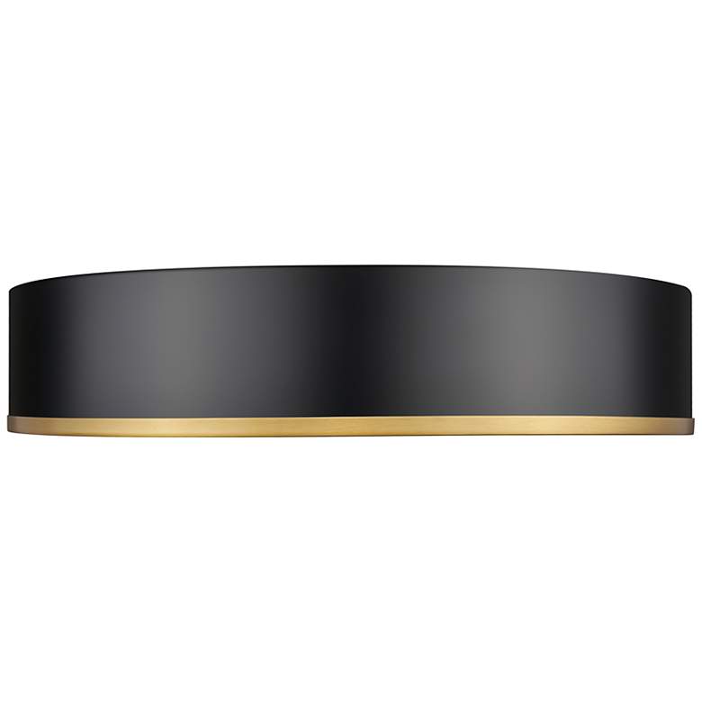 Image 5 Bradley by Z-Lite Matte Black + Modern Gold 20.25 inch 1 Light Flush Mount more views
