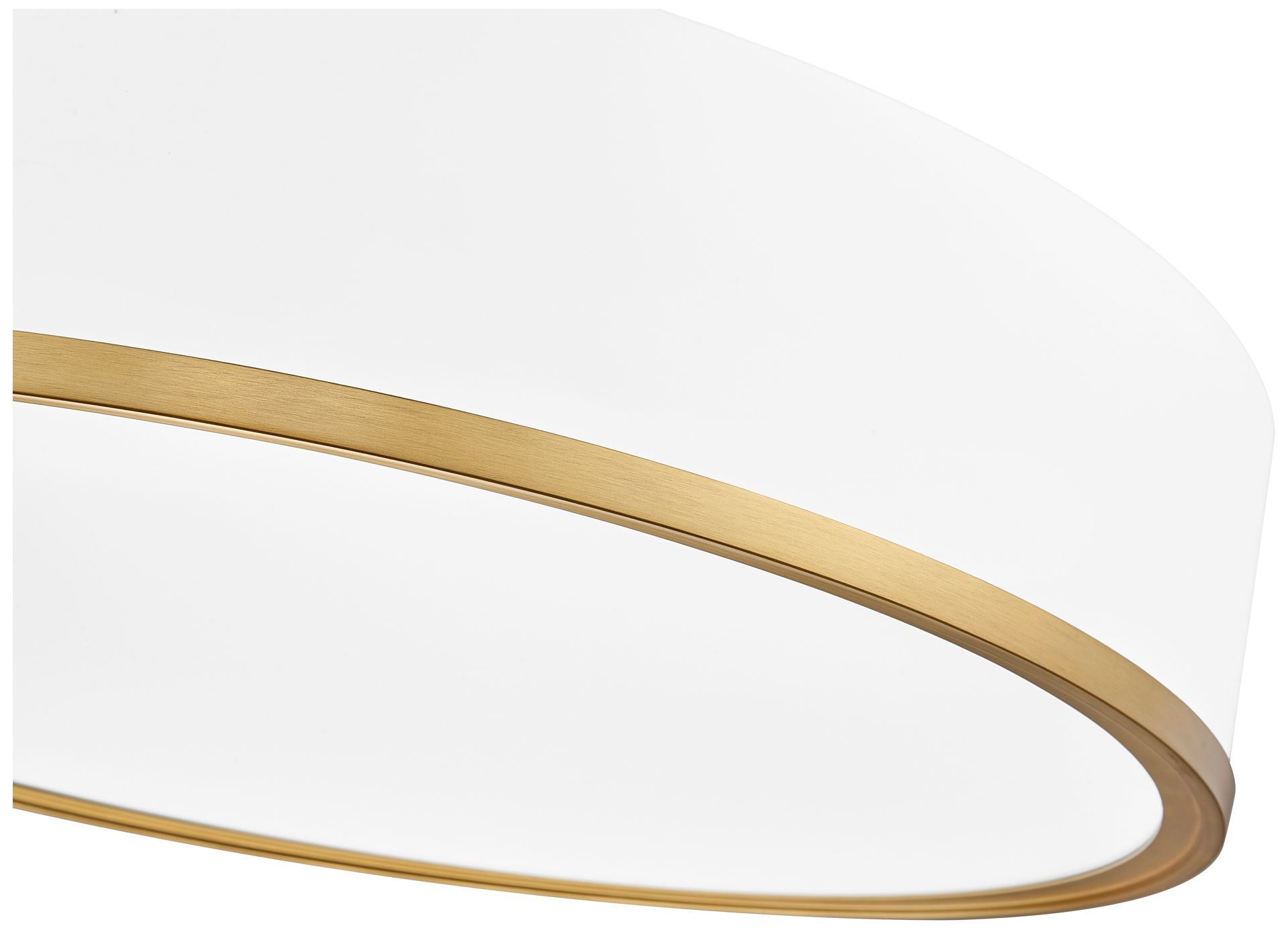 Image 5 Bradley by Z-Lite Matte White + Modern Gold 20.25 inch 1 Light Flush Mount more views