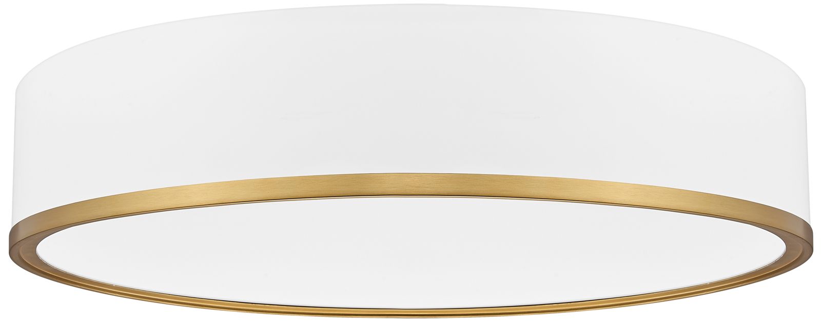 Image 6 Bradley by Z-Lite Matte White + Modern Gold 20.25 inch 1 Light Flush Mount more views