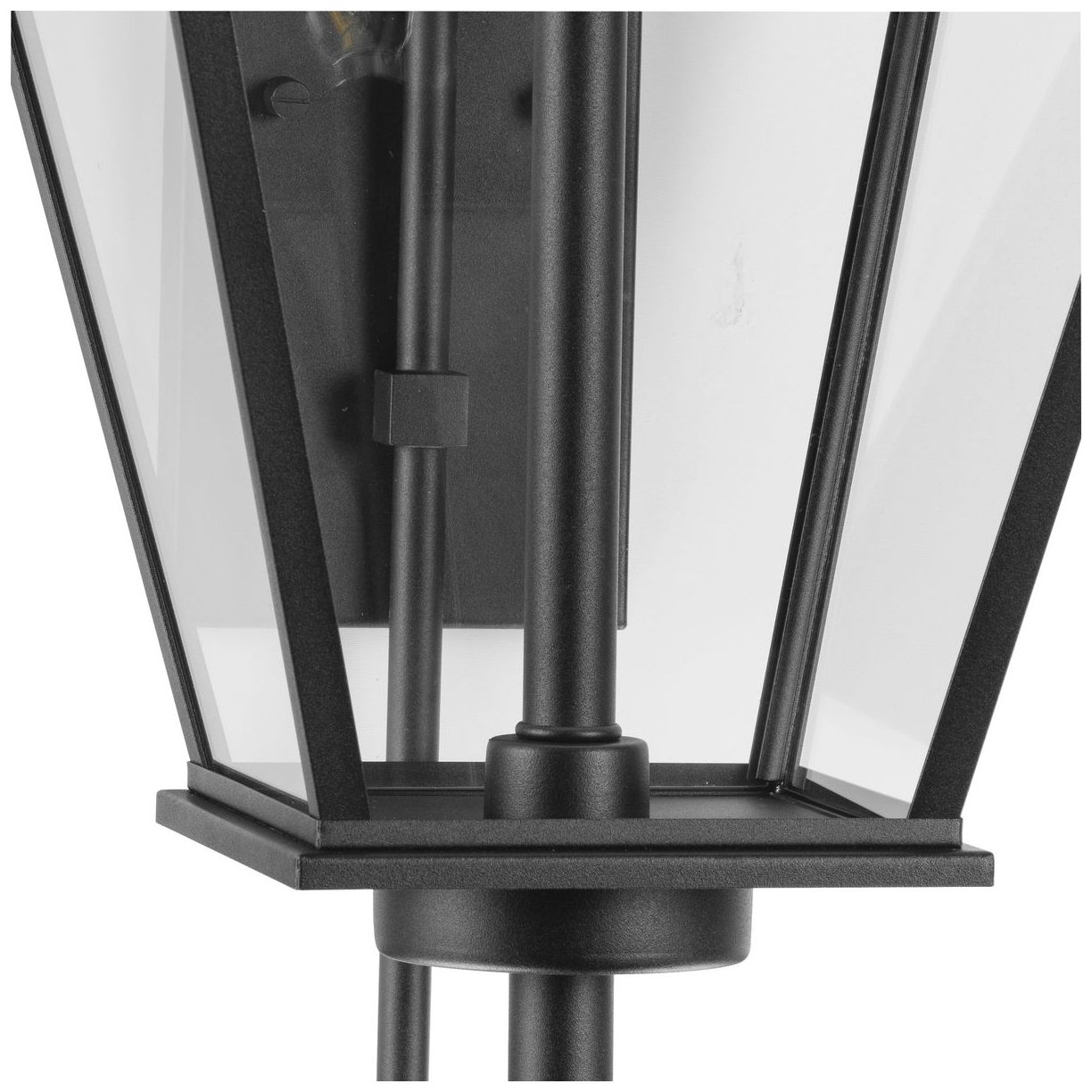 Bradshaw Collection One-Light Clear Glass Large Outdoor Wall Lantern