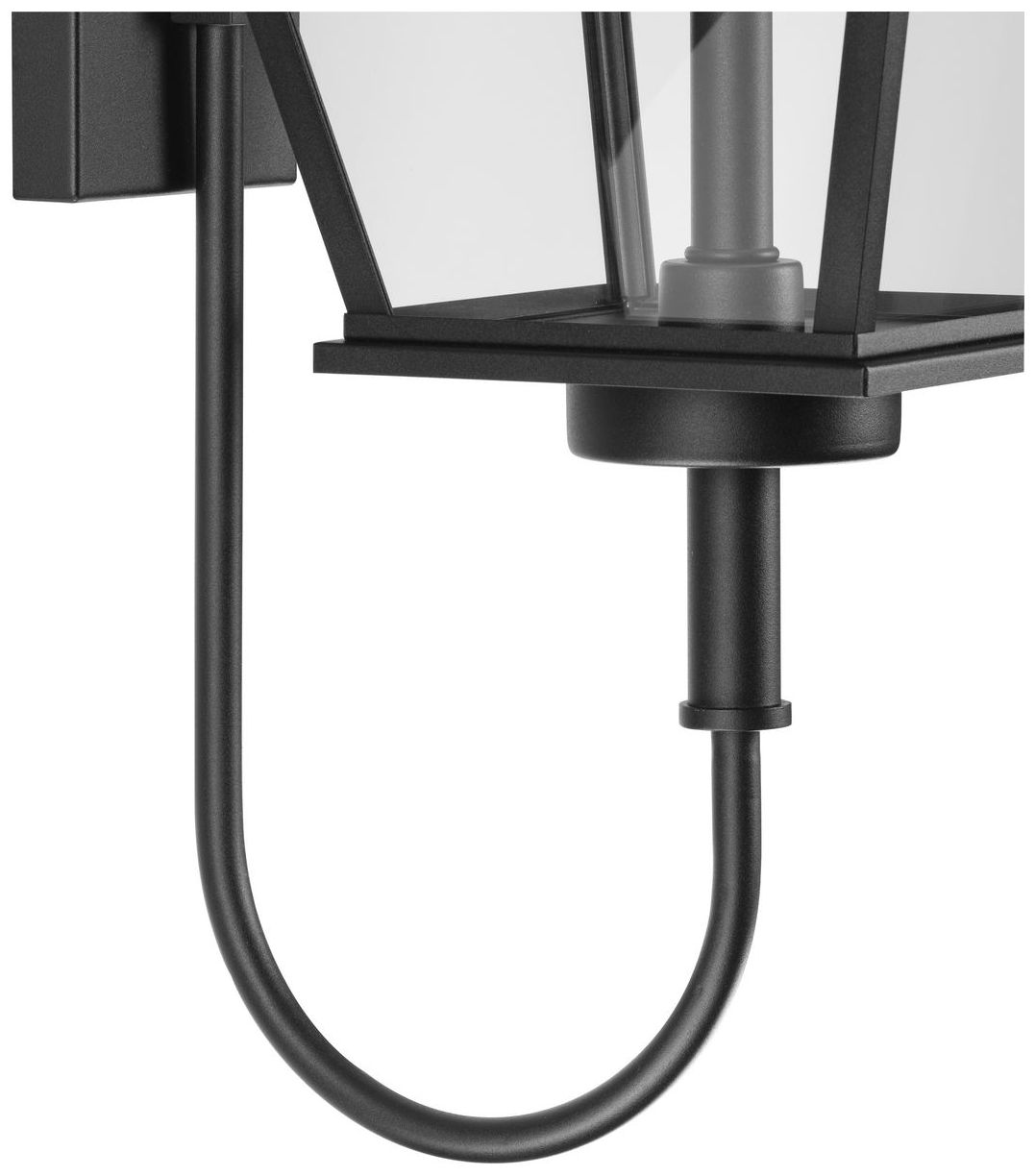 Bradshaw Collection One-Light Clear Glass Large Outdoor Wall Lantern