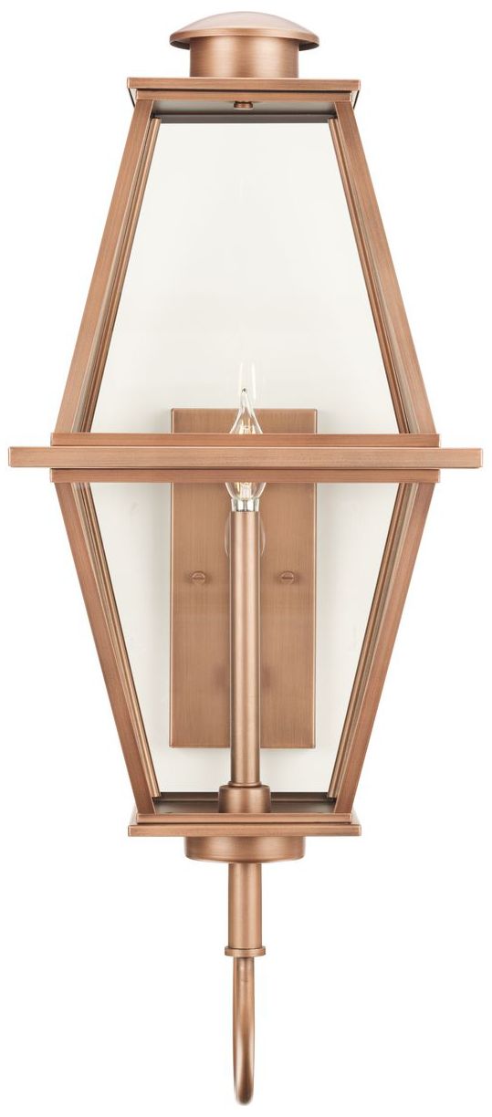 Image 5 Bradshaw Collection One-Light Clear Glass Large Outdoor Wall Lantern more views