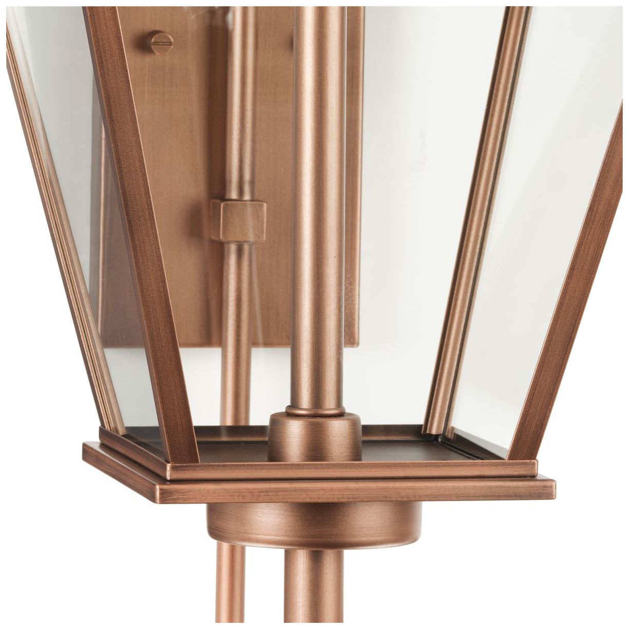 Image 7 Bradshaw Collection One-Light Clear Glass Large Outdoor Wall Lantern more views