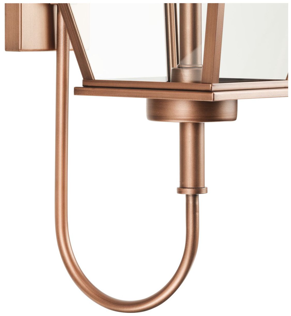 Bradshaw Collection One-Light Clear Glass Large Outdoor Wall Lantern
