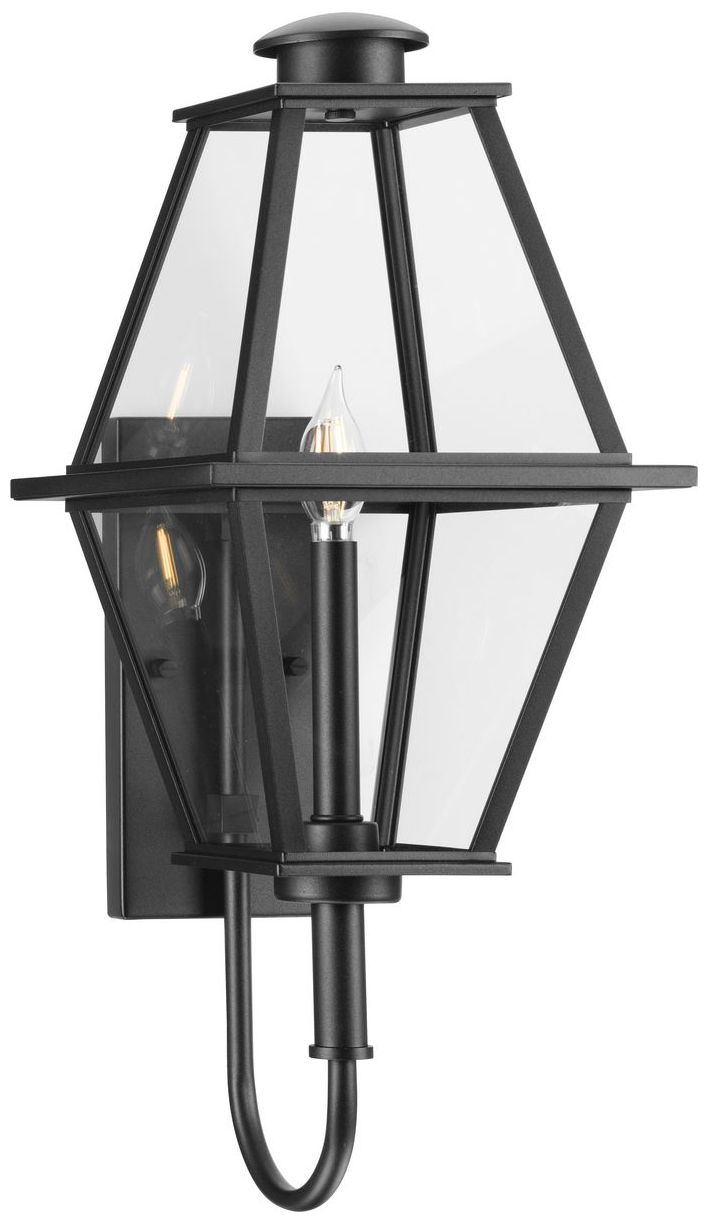 Image 3 Bradshaw Collection One-Light Clear Glass Medium Outdoor Wall Lantern more views