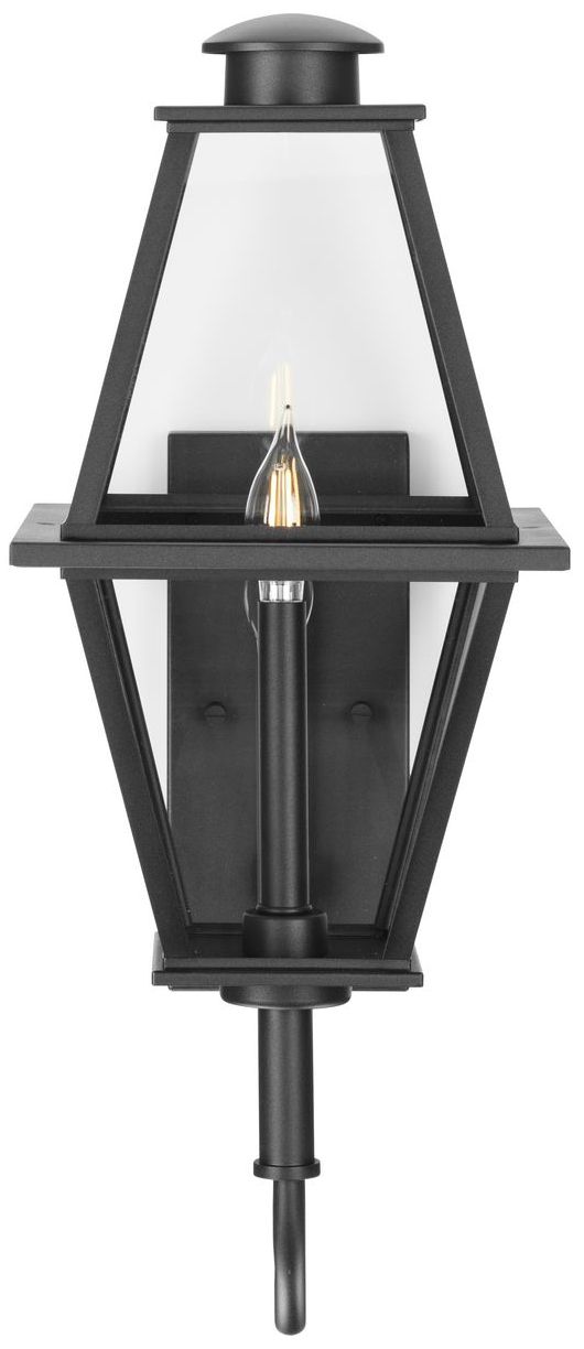 Image 5 Bradshaw Collection One-Light Clear Glass Medium Outdoor Wall Lantern more views
