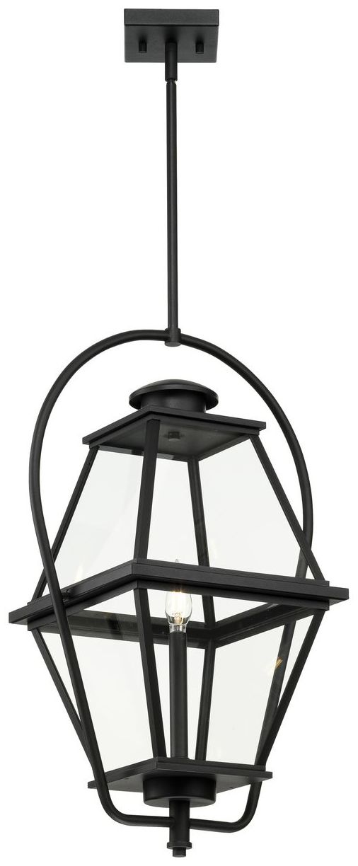 Image 4 Bradshaw Collection One-Light Clear Glass Outdoor Hanging Lantern more views