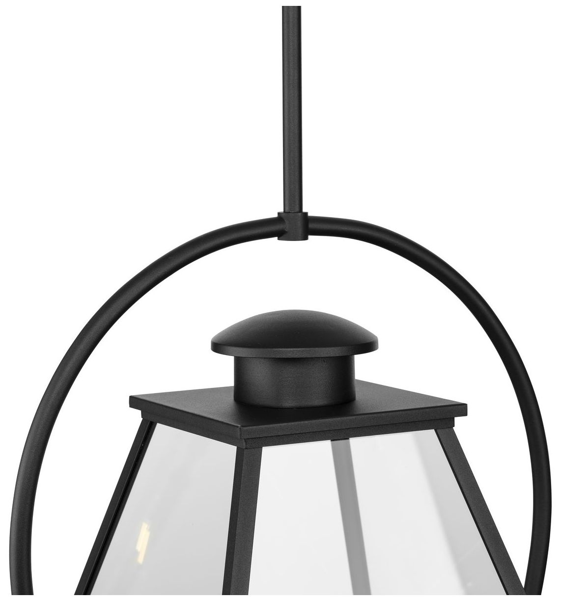 Bradshaw Collection One-Light Clear Glass Outdoor Hanging Lantern