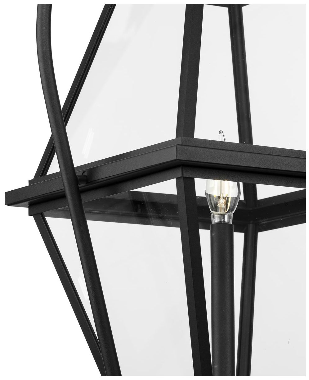 Bradshaw Collection One-Light Clear Glass Outdoor Hanging Lantern
