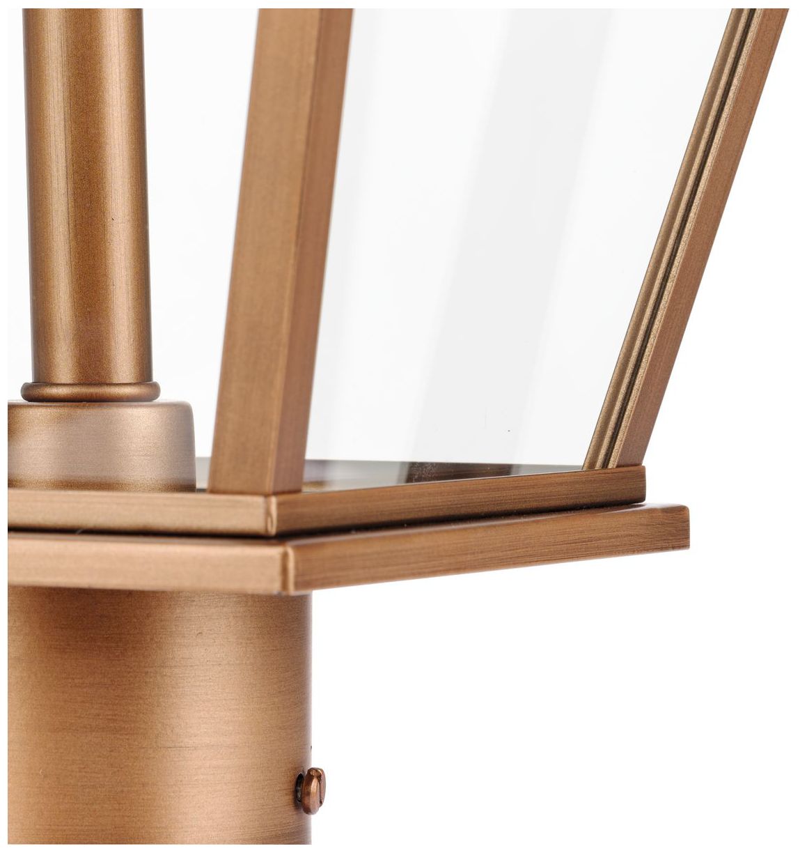 Bradshaw Collection One-Light Clear Glass Outdoor Post Lantern