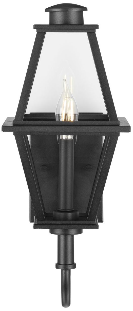 Image 5 Bradshaw Collection One-Light Clear Glass Small Outdoor Wall Lantern more views