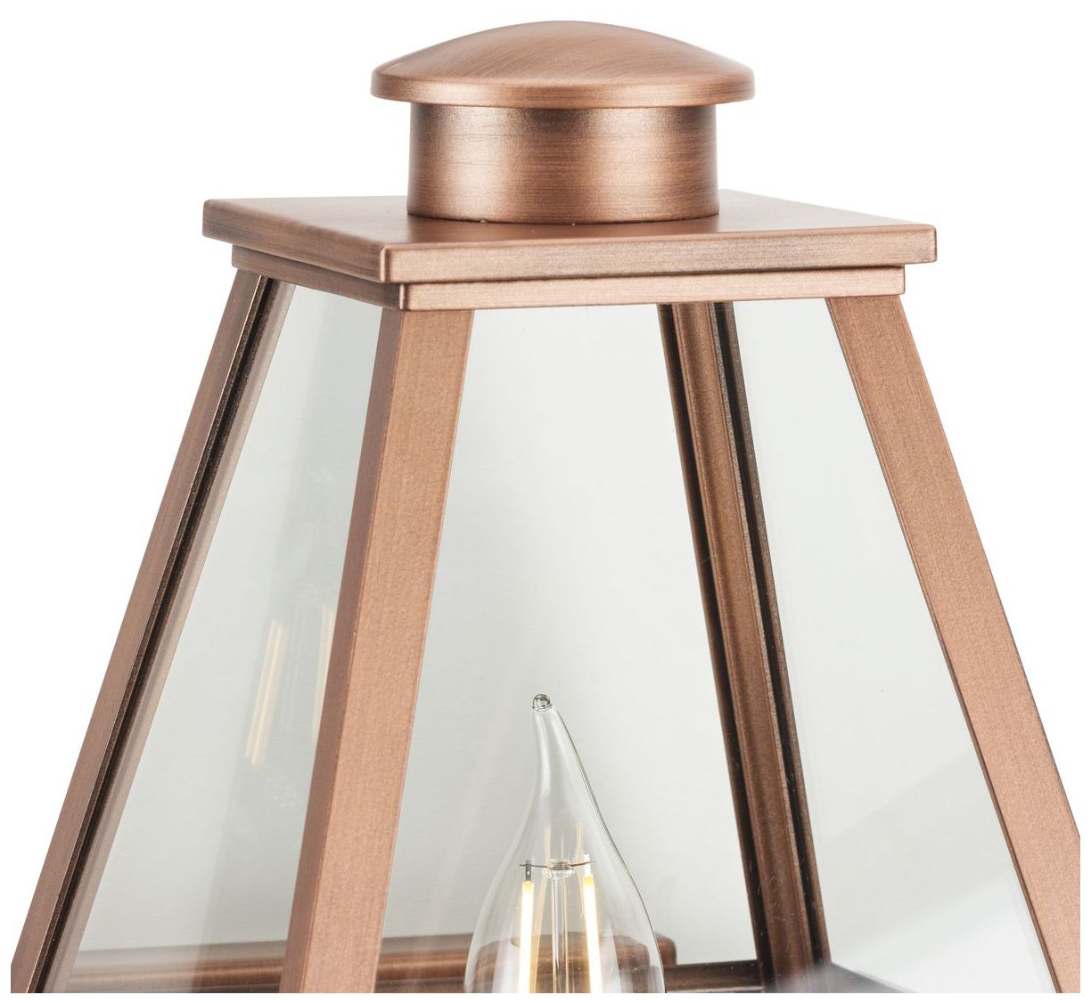 Image 5 Bradshaw Collection One-Light Clear Glass Small Outdoor Wall Lantern more views